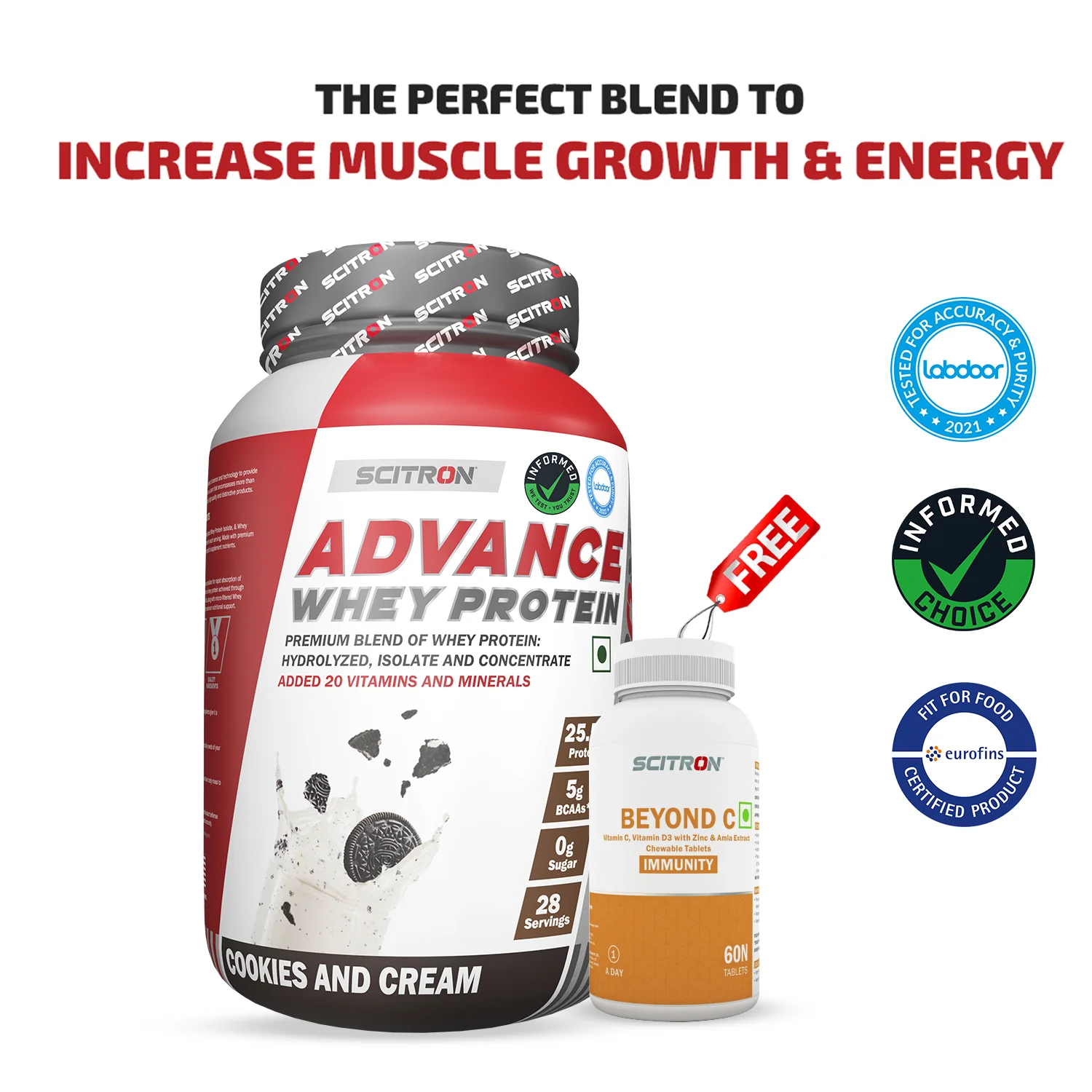Advance Whey Protein with 20 Vitamins & Minerals - Image 208
