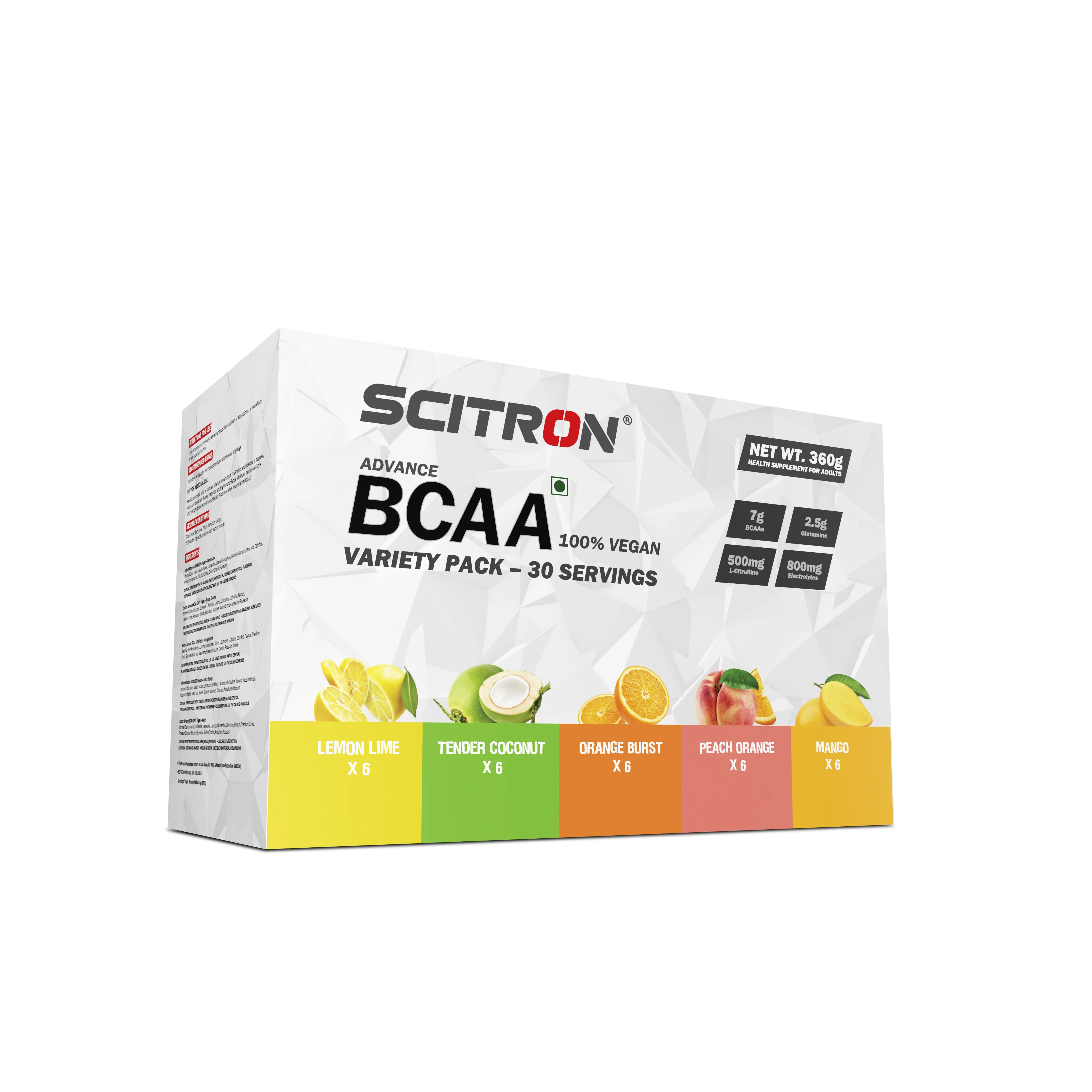 Advanced 100% VEGAN BCAA Variety Pack - 5 Flavours - Image 3