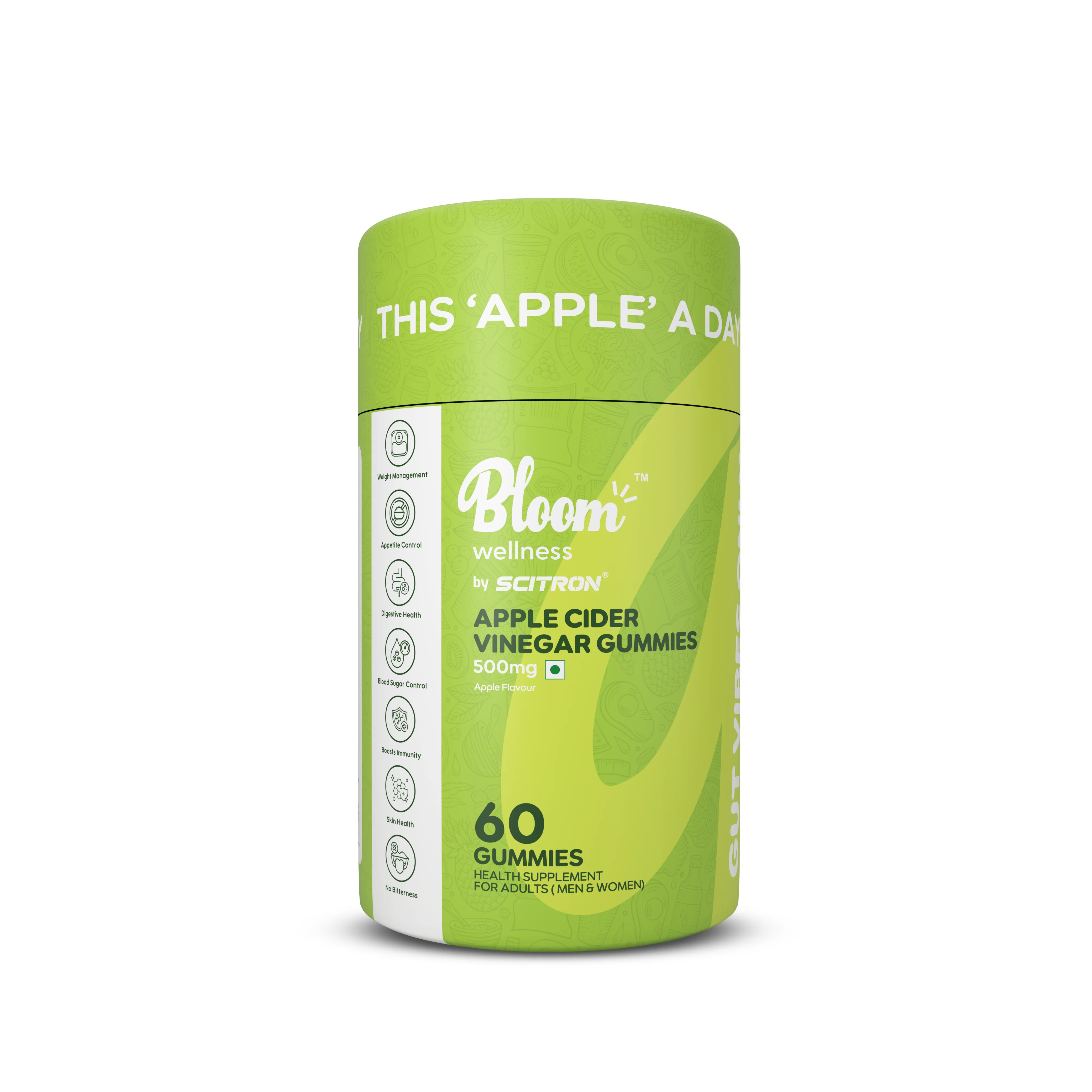 Apple Cider Vinegar Gummies Apple Flavor | 60 Pcs - Image 8