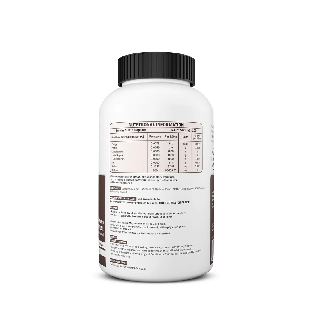 Scitron Caffeine Pills 200mg - Image 3