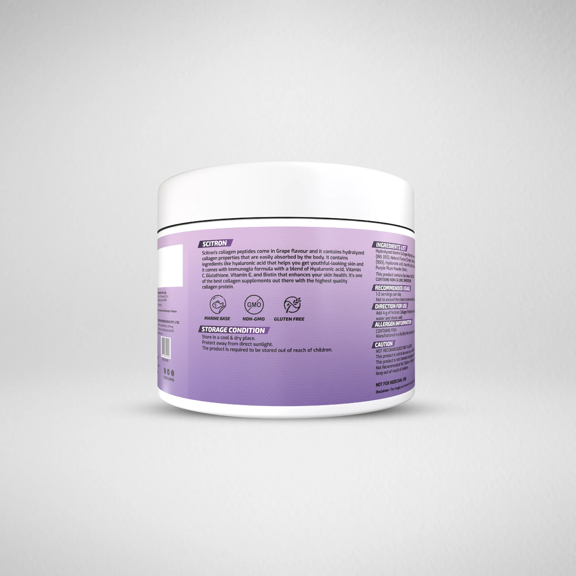 Hydrolyzed Marine Collagen Peptides 120g - Image 12