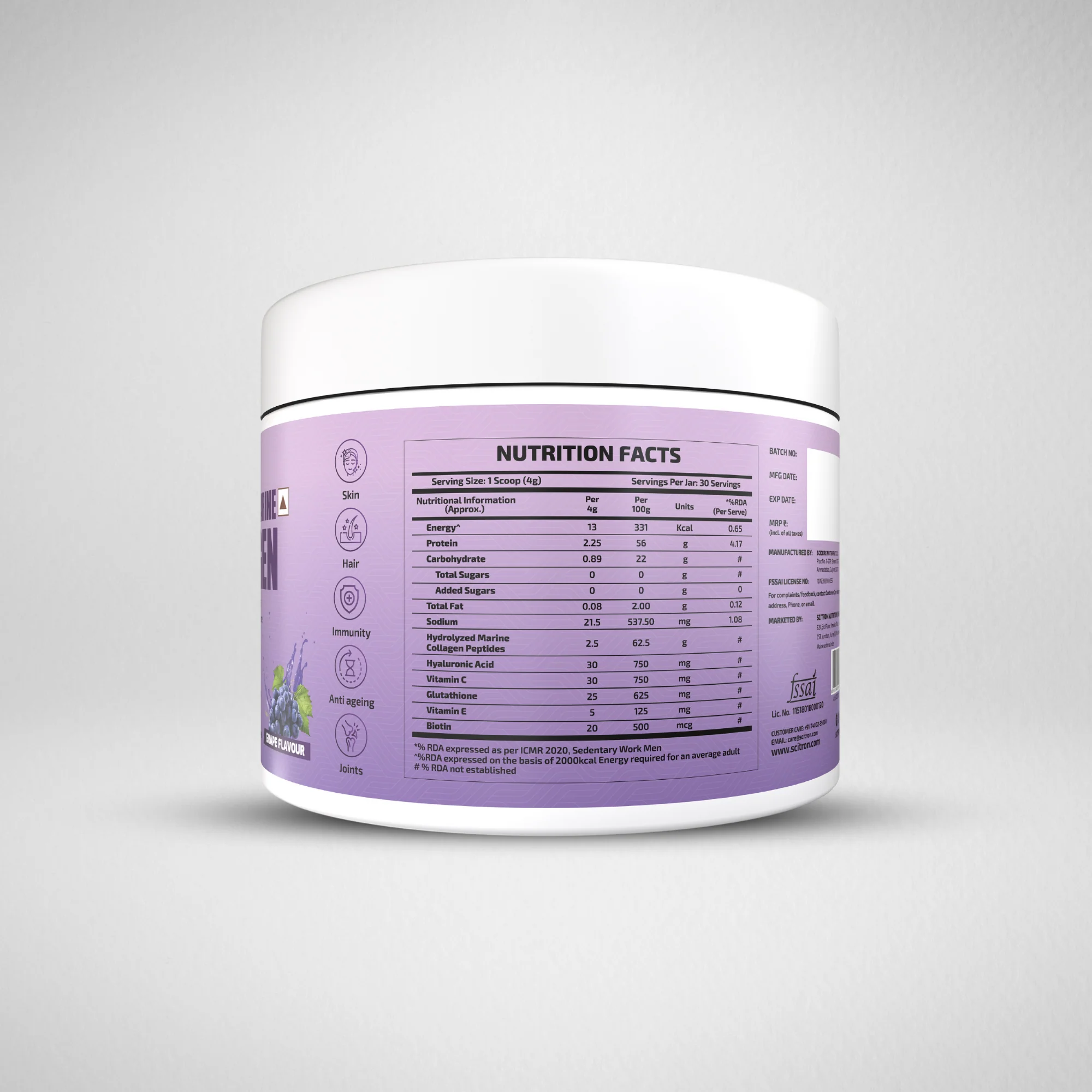 Hydrolyzed Marine Collagen Peptides 120g - Image 14