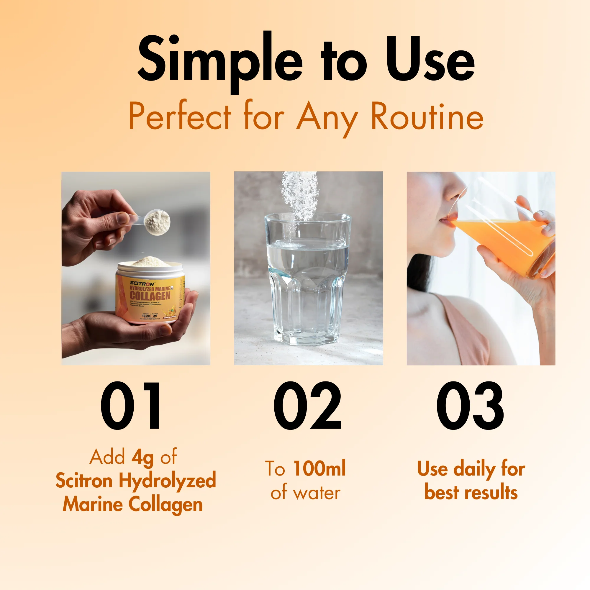 Hydrolyzed Marine Collagen Peptides 120g - Image 17