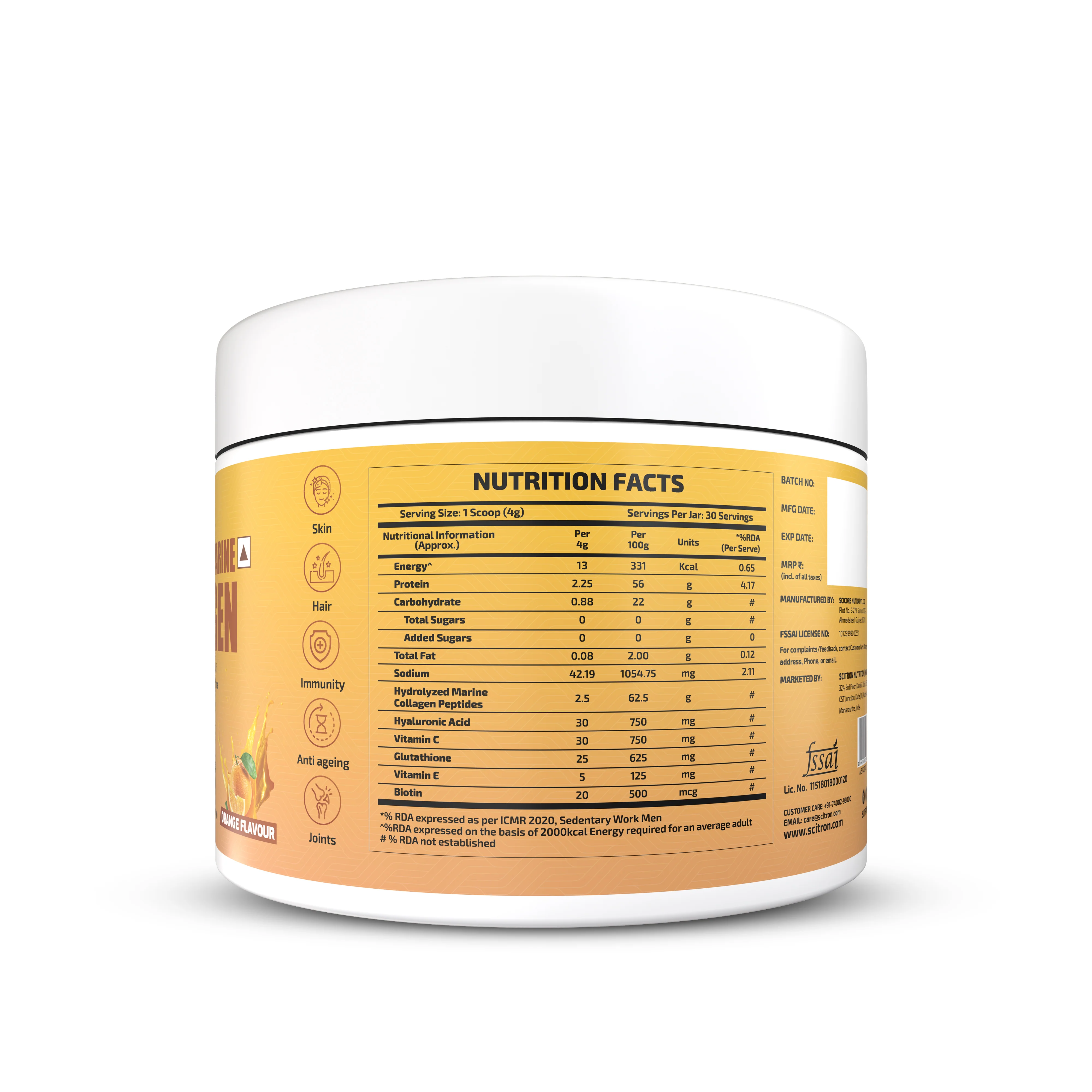 Hydrolyzed Marine Collagen Peptides 120g - Image 5