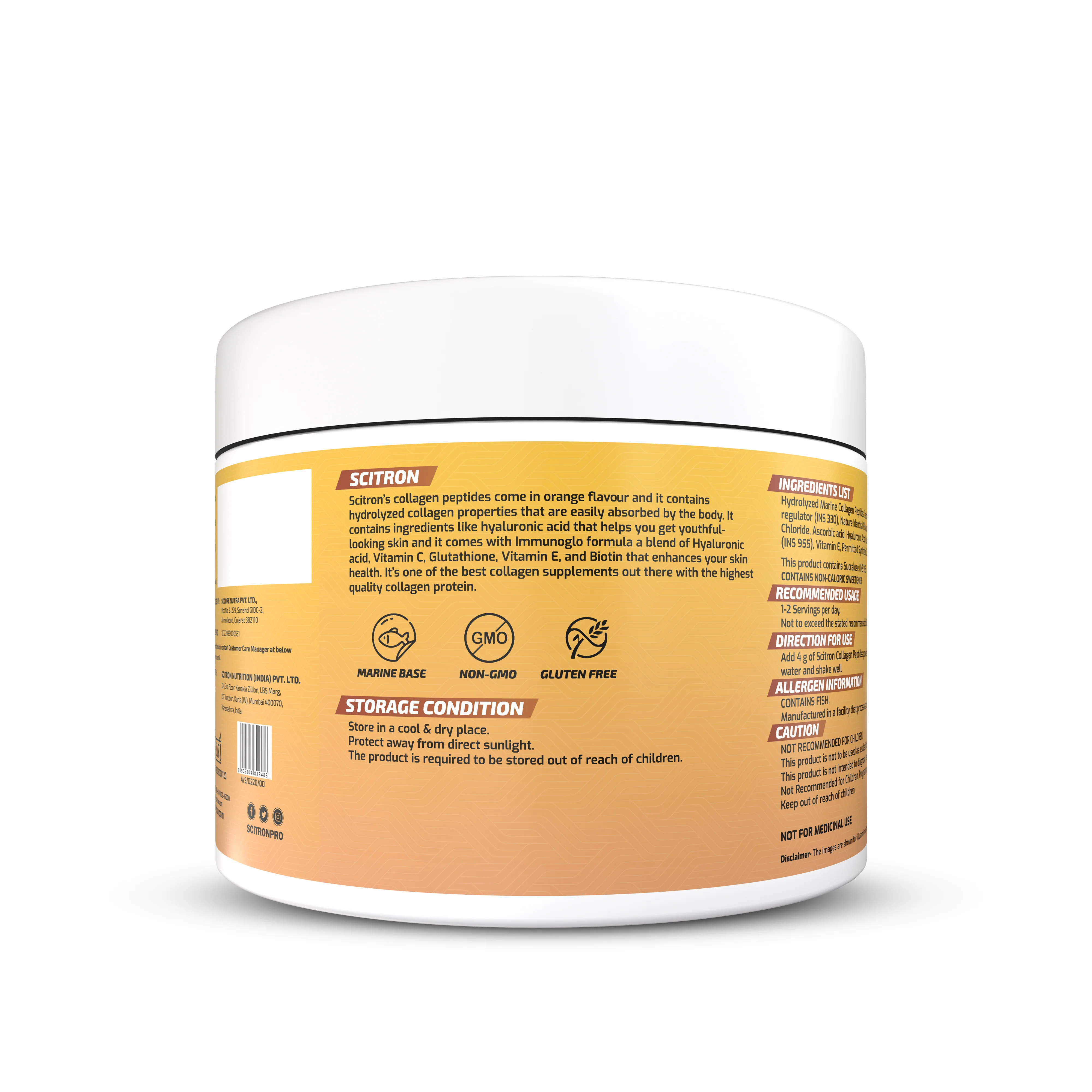 Hydrolyzed Marine Collagen Peptides 120g - Image 7