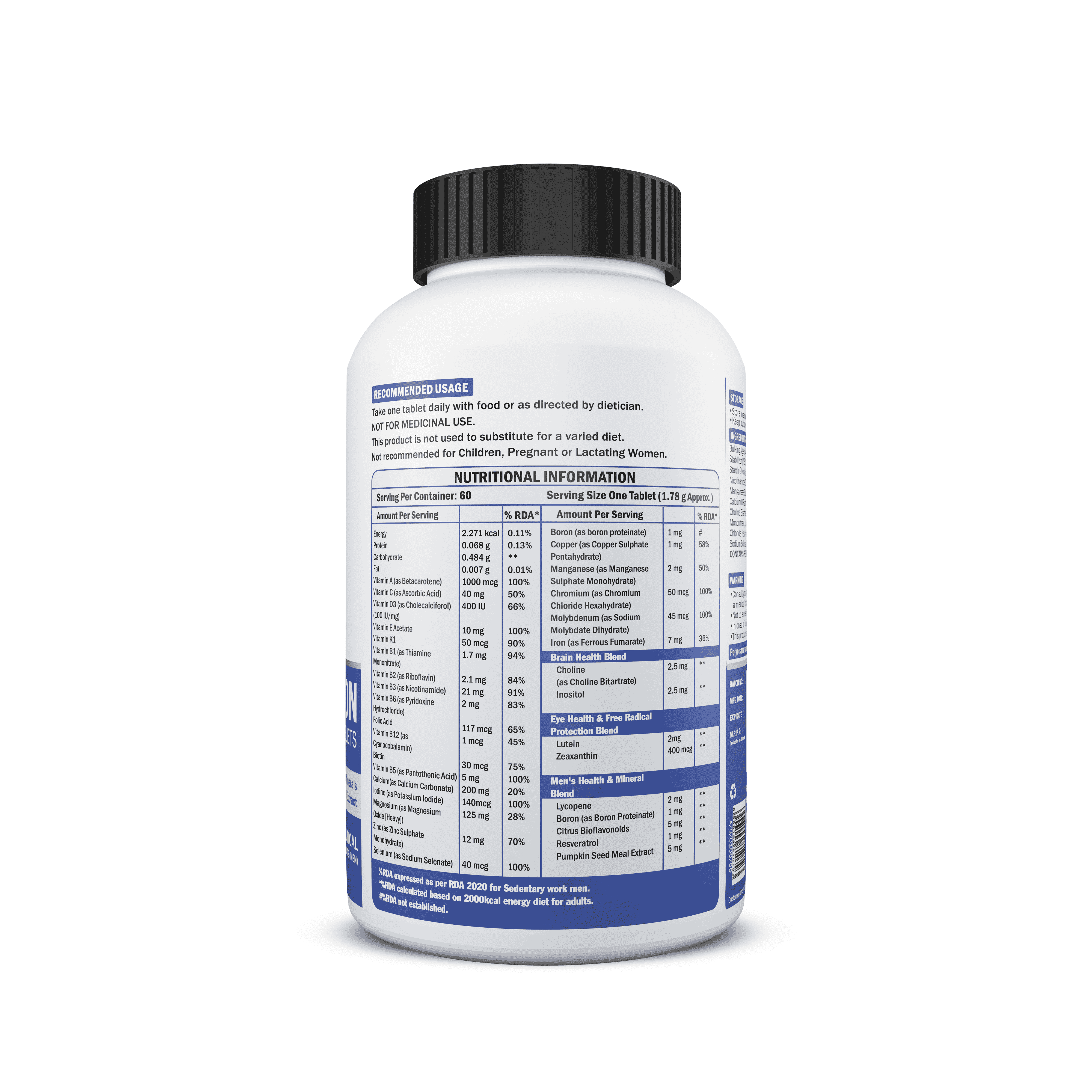 Men's Daily Multi-Vitamin Tablets - Image 3