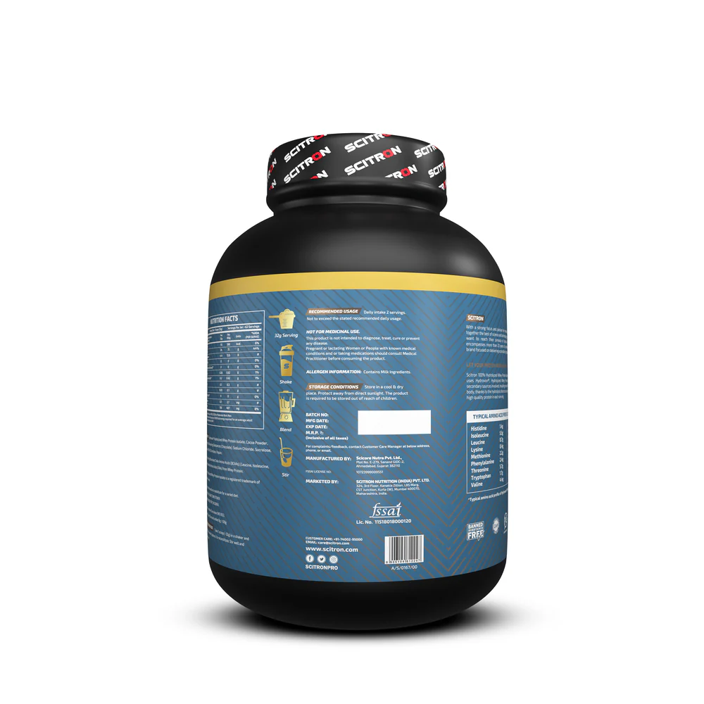 Nitro Series 100% Hydrolyzed Whey Protein Isolate 2 Kg - Image 3