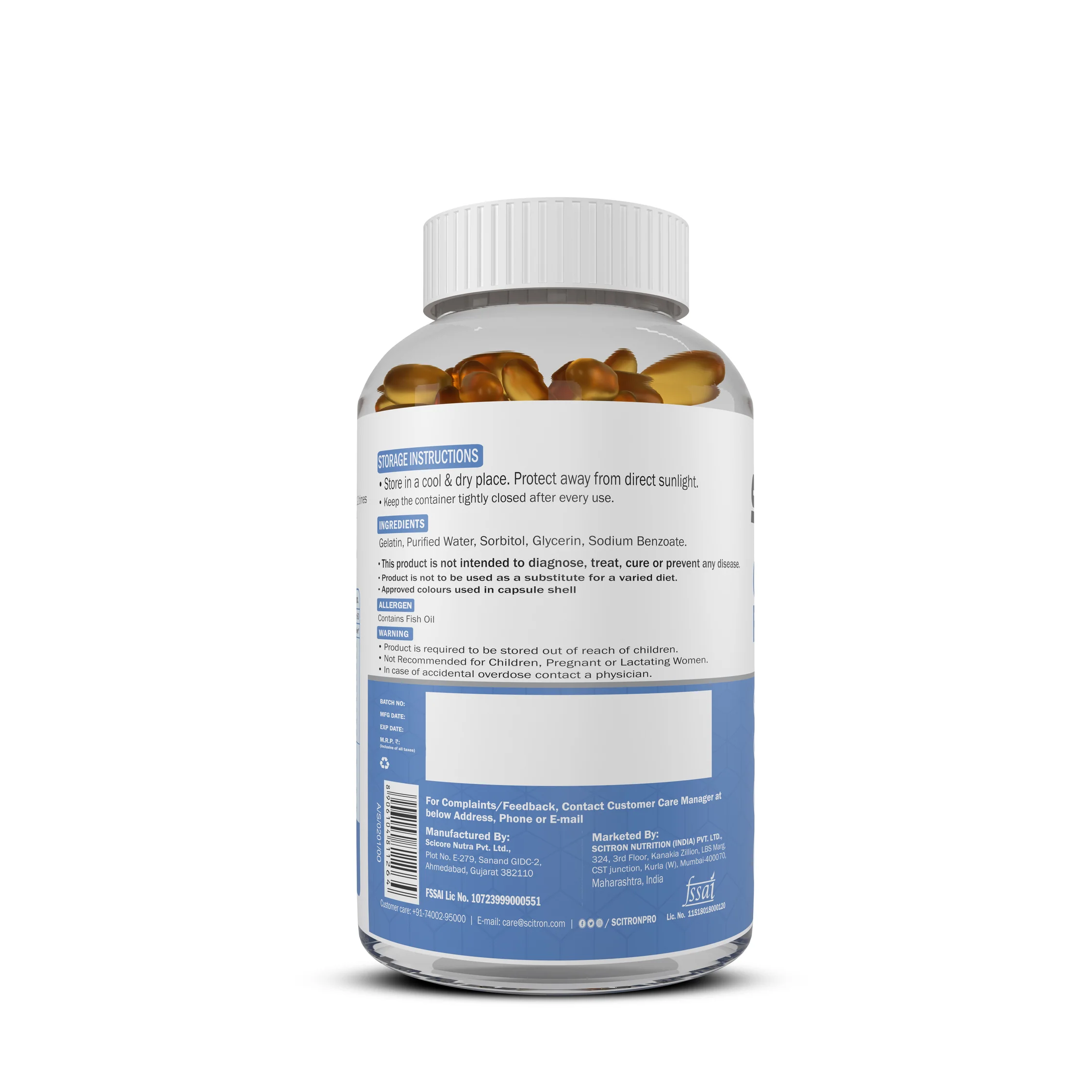 Omega-3 Fish Oil Softgel Capsule - Image 4