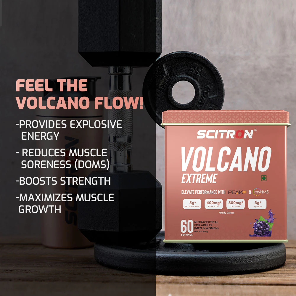 Scitron Volcano Extreme Pre-Workout (With PEAK ATP & MyHMB) - Image 18