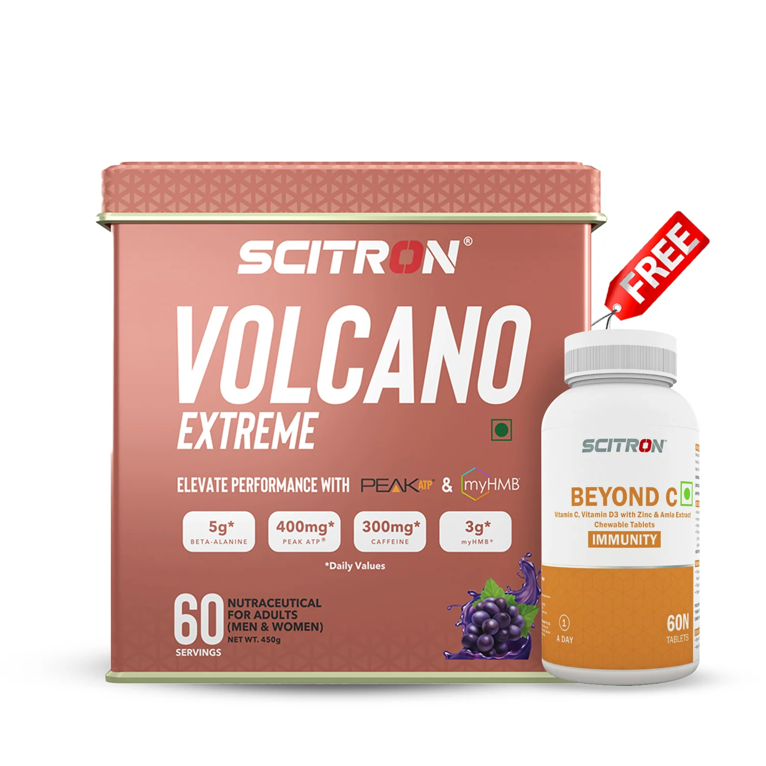 Scitron Volcano Extreme Pre-Workout (With PEAK ATP & MyHMB) - Image 7