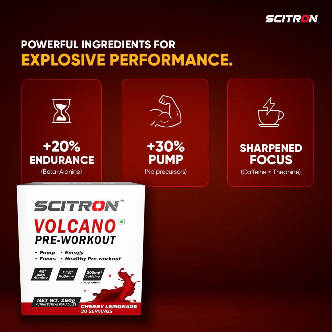 Scitron Volcano Pre-Workout Powder 150g - Image 11