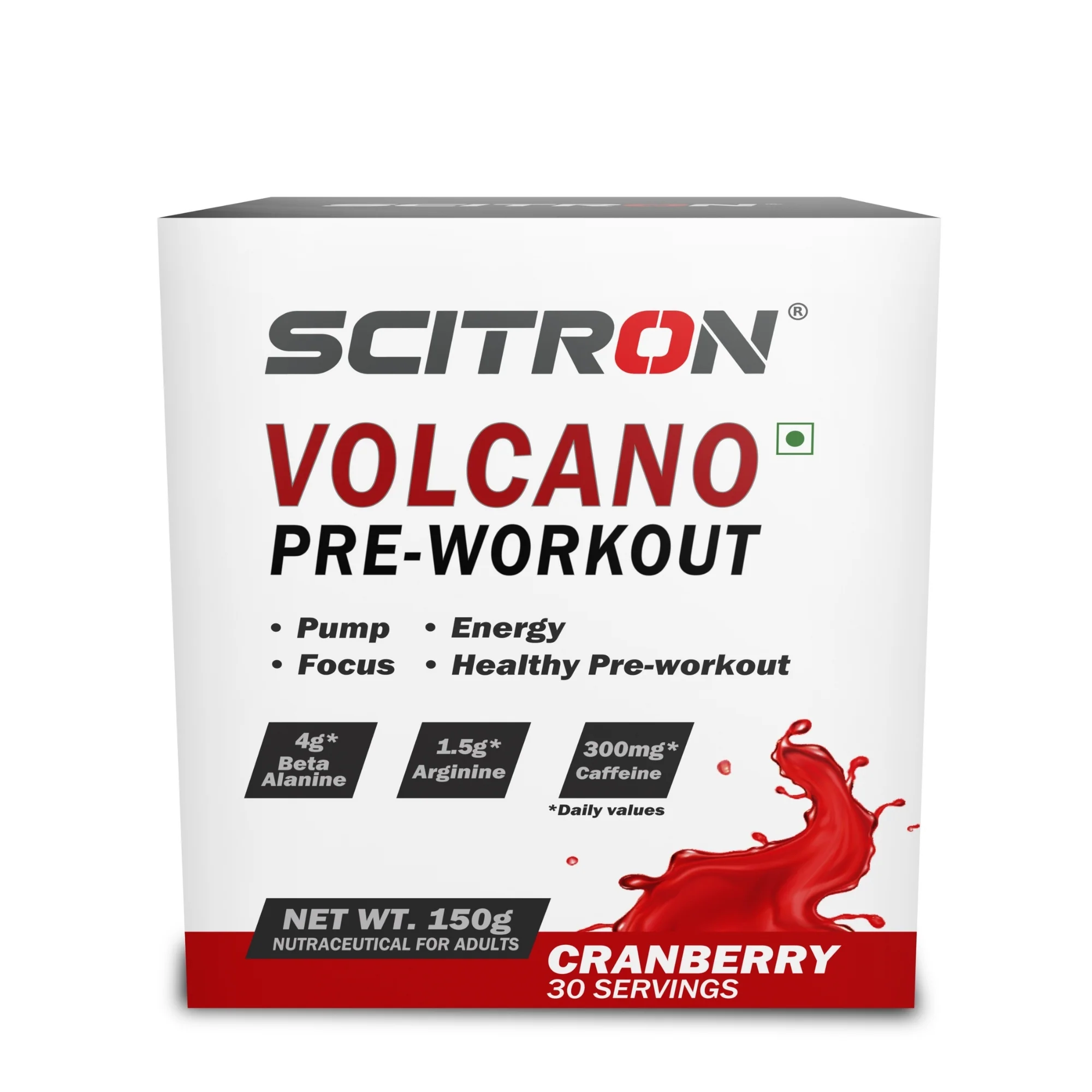Scitron Volcano Pre-Workout Powder 150g - Image 5